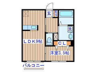 シャトルクレスト向山Ａの物件間取画像